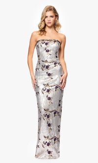 Betsy and Adam Long Formal Dress a26994 - Image