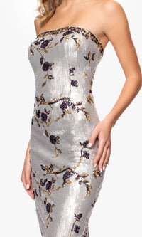Betsy and Adam Long Formal Dress a26994 - Image