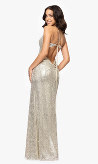 Betsy and Adam Long Formal Dress a27009 - Image
