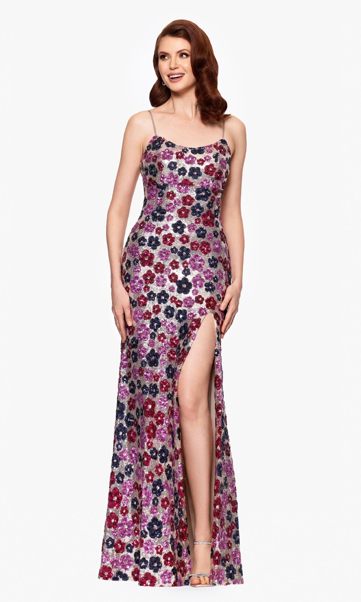Betsy and Adam Long Formal Dress a27017
