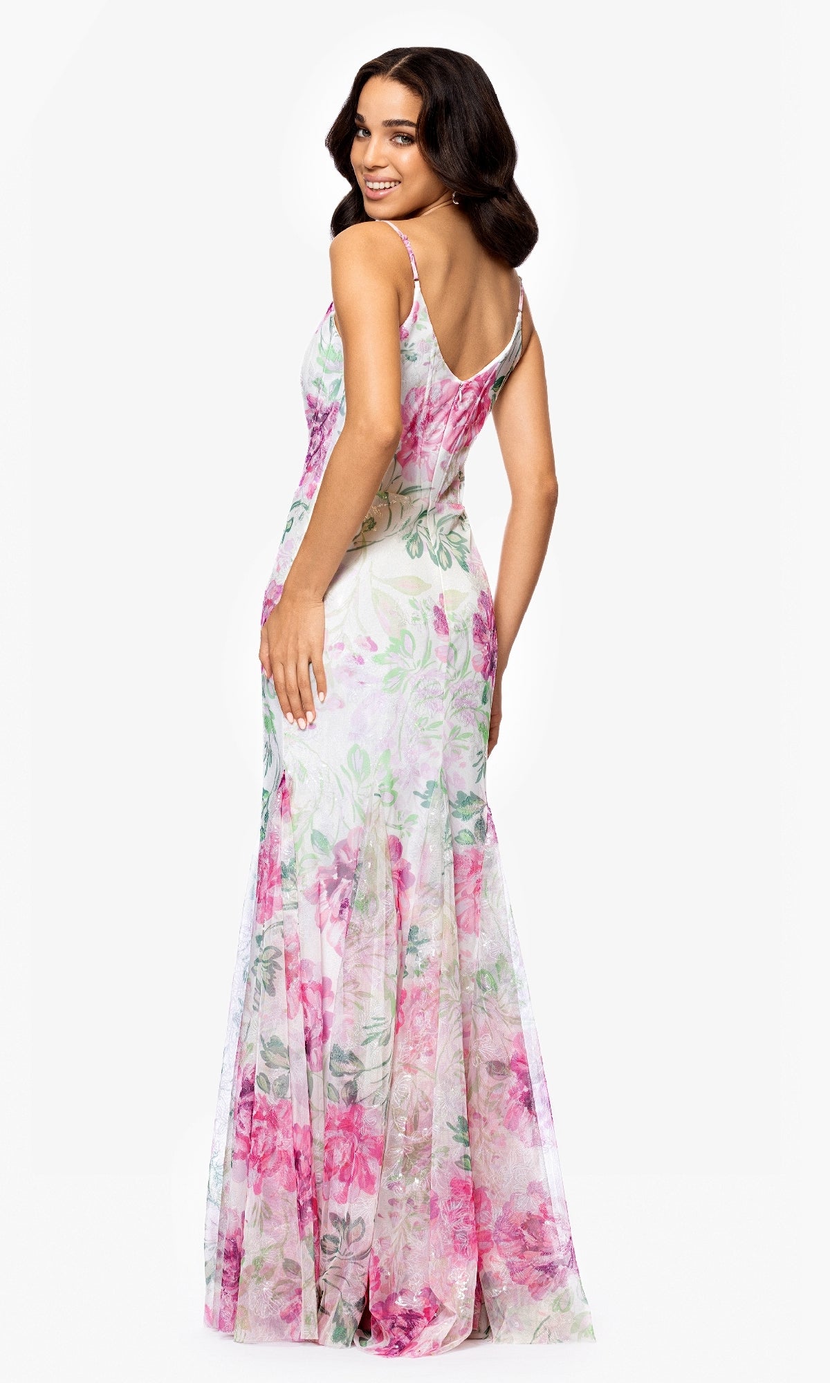 Betsy and Adam Long Formal Dress a27020