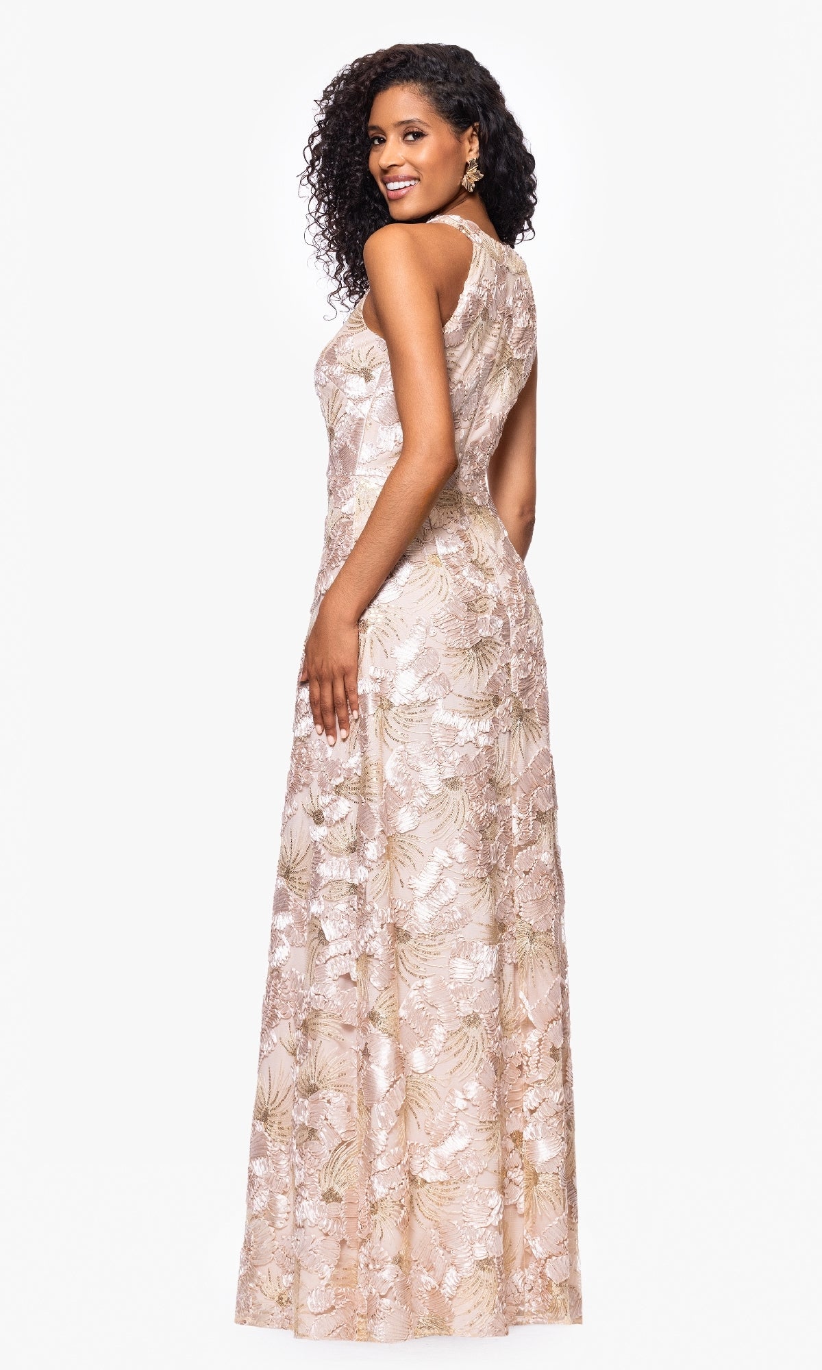 Betsy and Adam Long Formal Dress a27023