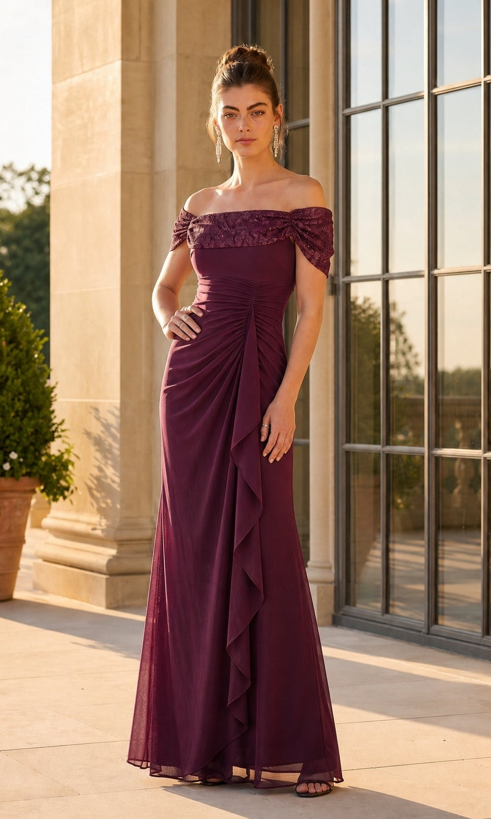 Betsy & Adam Long Formal Dress A27436