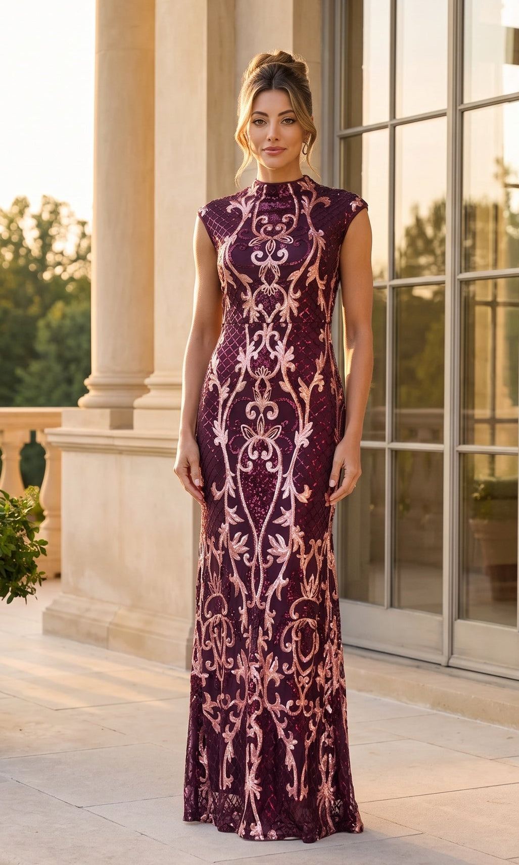 Betsy & Adam Long Formal Dress A27619