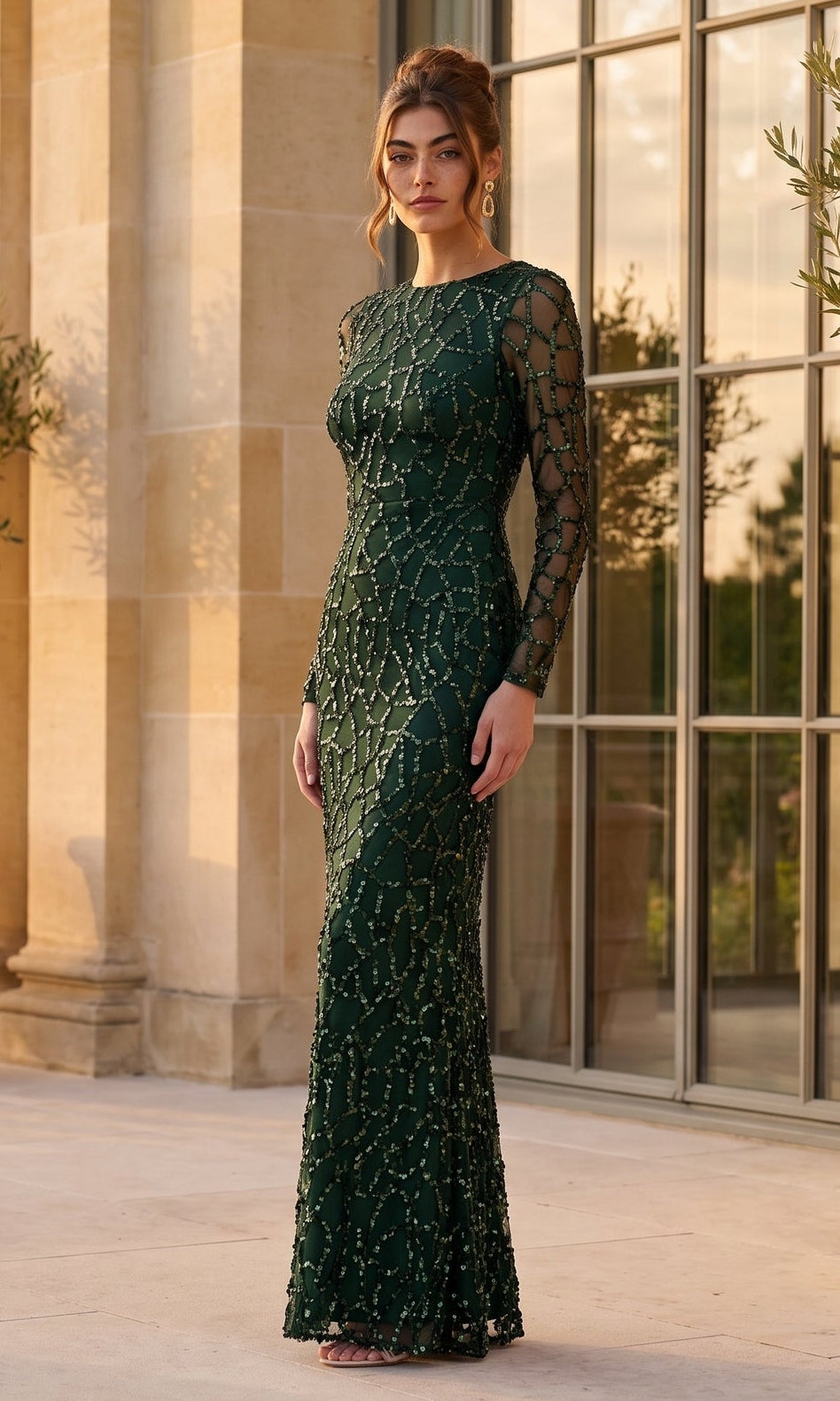 Betsy & Adam Long Formal Dress A28376