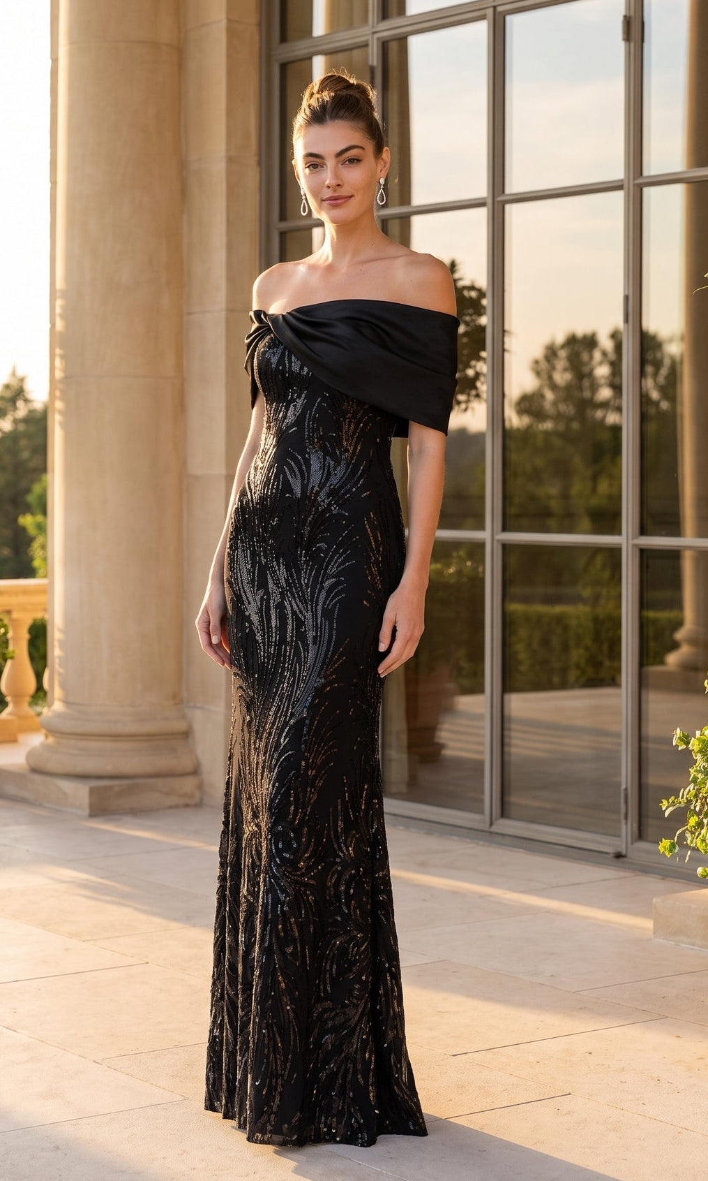 Betsy & Adam Long Formal Dress A28431