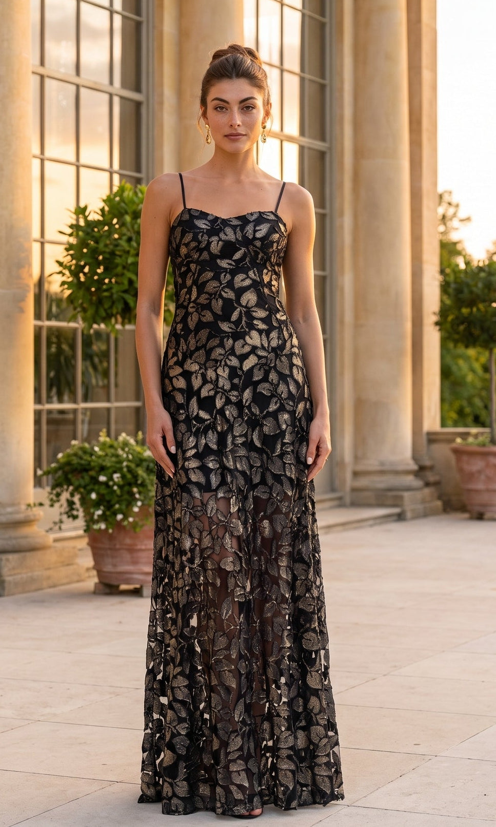 Betsy & Adam Long Formal Dress A28453