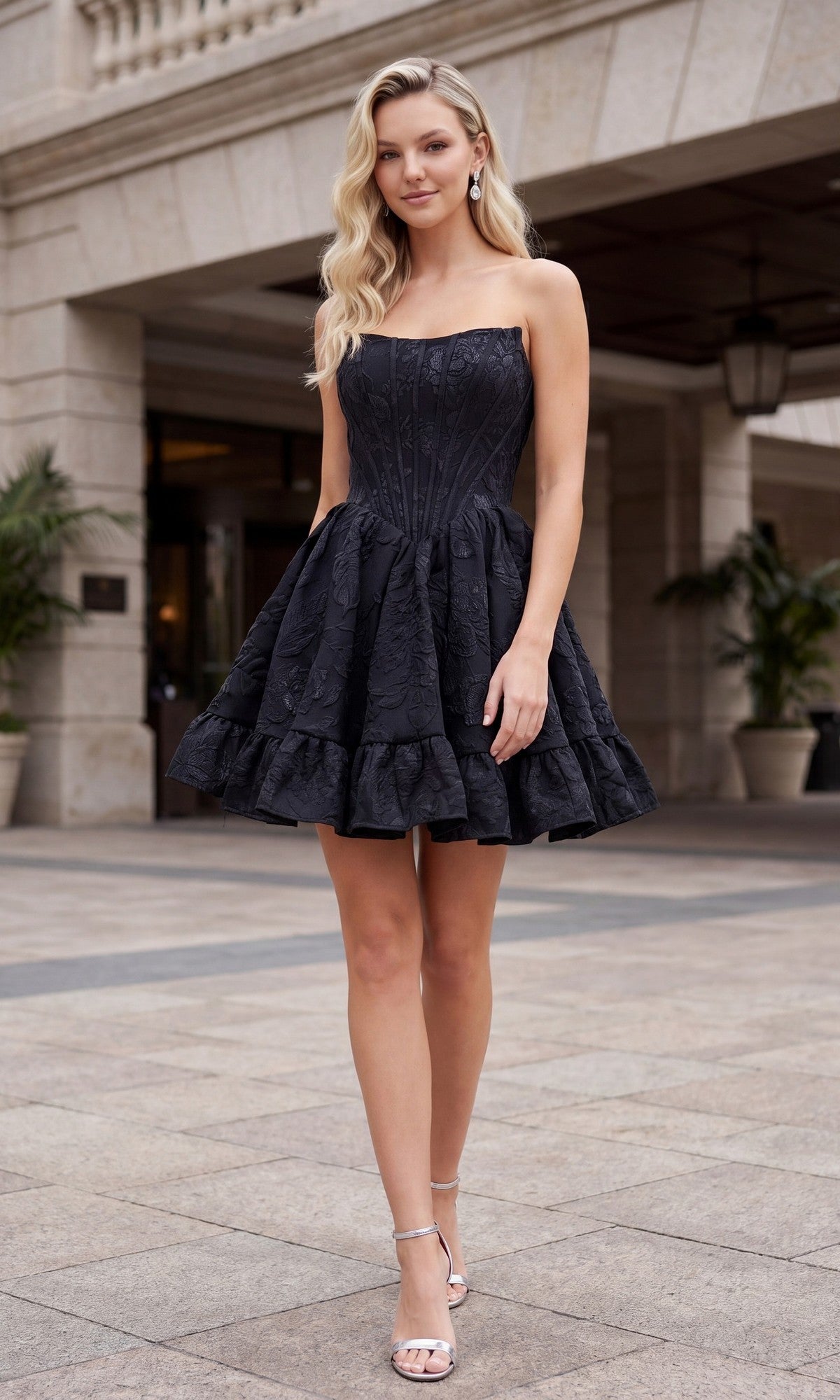 Black Nox Anabel Short Homecoming Dress A7019