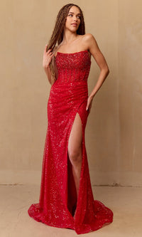 Amelia Couture Long Formal Dress ag0109