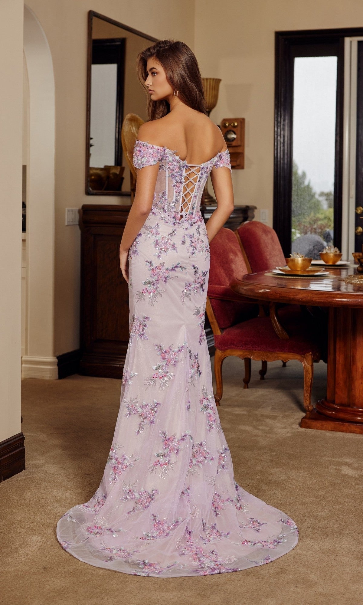 Nox Anabel Long Prom Dress c1829 - Image
