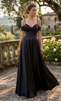 Black Chicas Long Formal Dress C2575