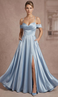 Blue Chicas Long Formal Dress C2575