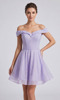 Lavender Chicas Short Semi-Formal Dress C323