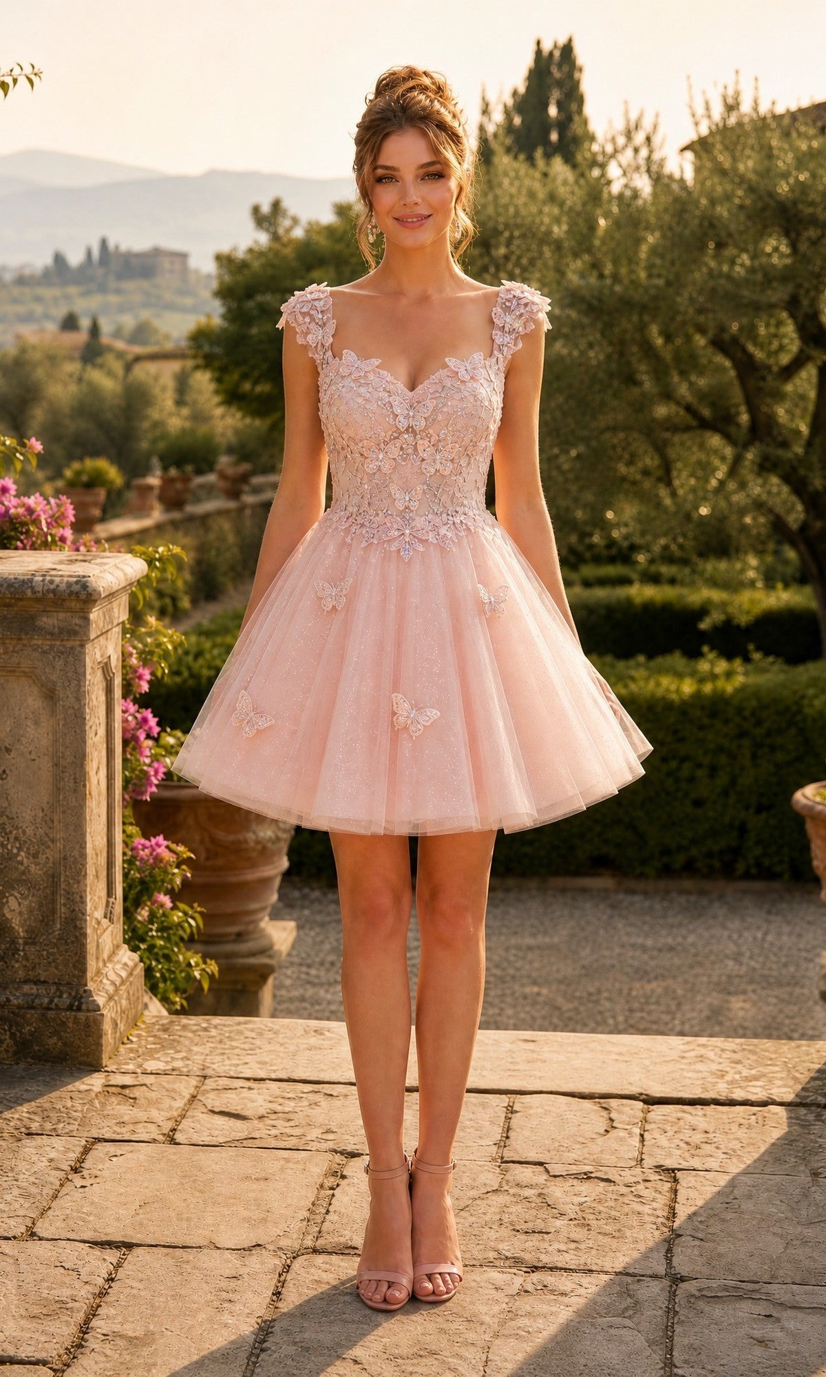 Blush Chicas Short Cocktail Dress C330