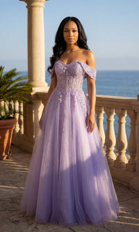 Lilac Chicas Long Formal Dress C336