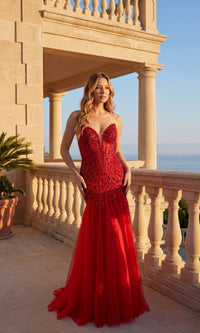 Red Chicas Long Formal Dress C345