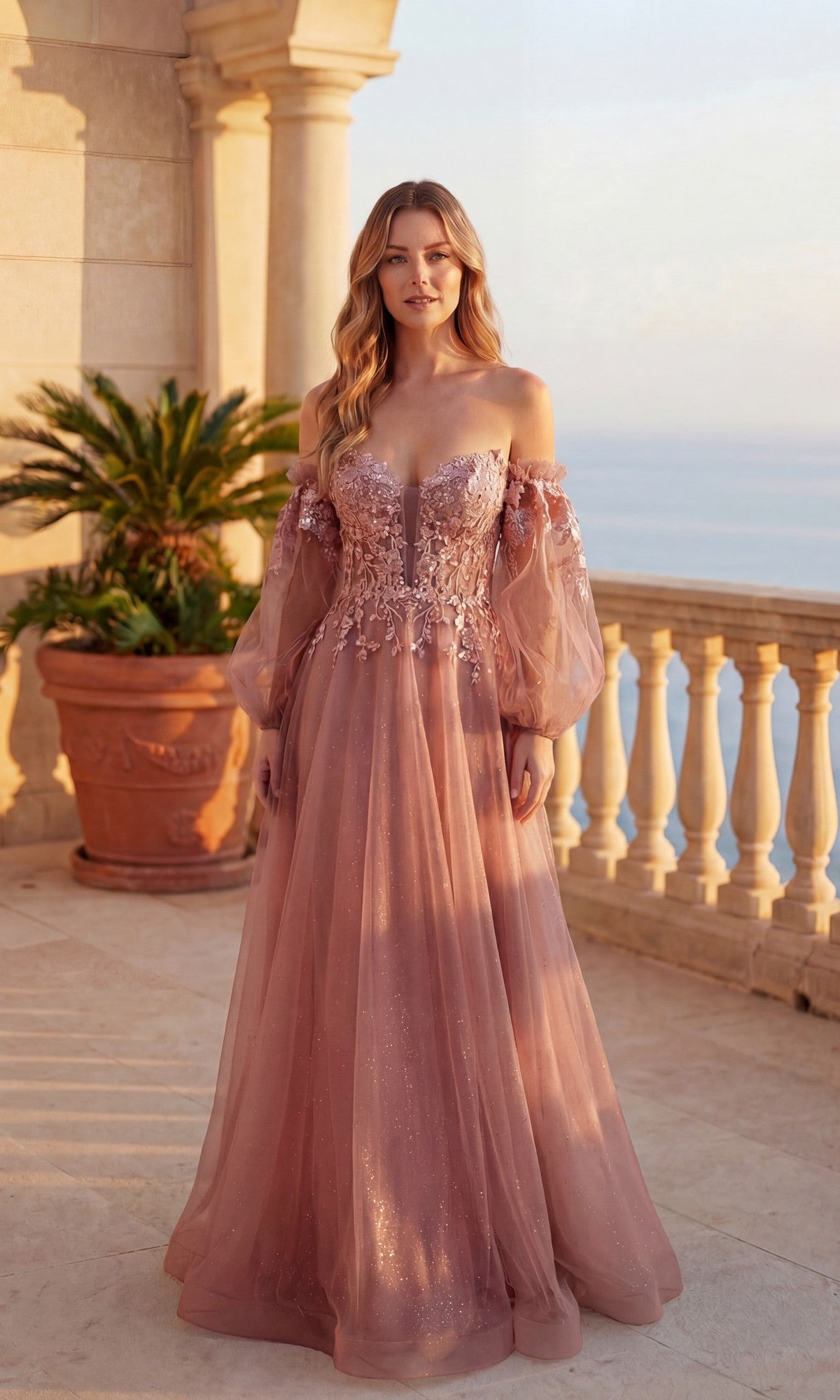 Rose Chicas Long Formal Dress C358
