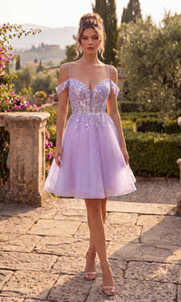 Lilac Chicas Short Party Dress C359