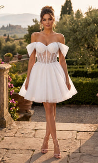 Off White Chicas Short Semi-Formal Dress C363
