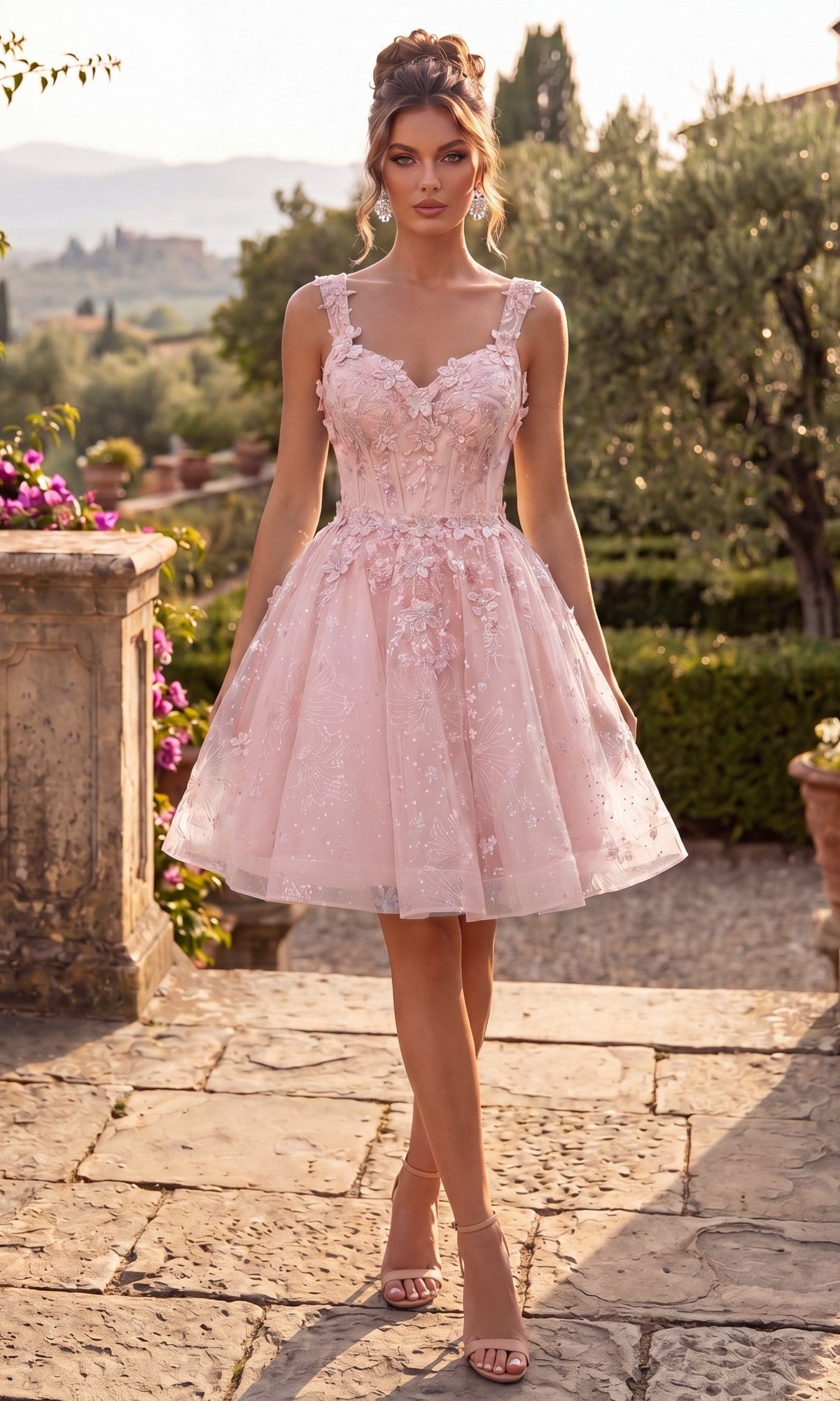 Blush Chicas Short Cocktail Dress C372