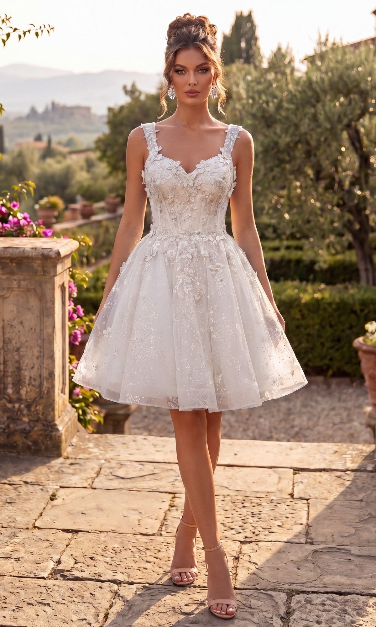Off White Chicas Short Cocktail Dress C372