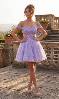 Lilac Chicas Short Cocktail Dress C377