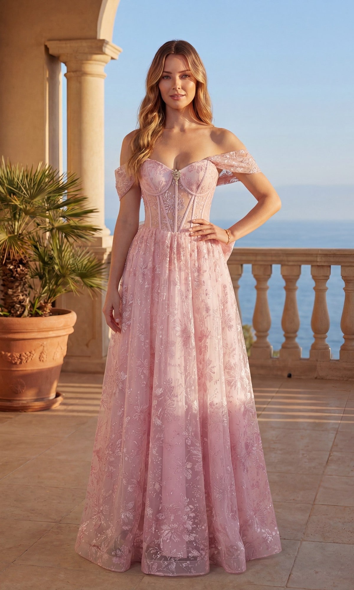 Blush Chicas Long Formal Dress C391