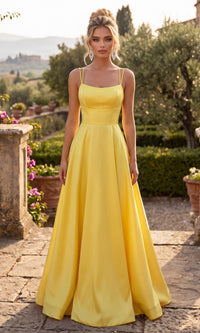 Yellow Chicas Long Formal Dress C7070