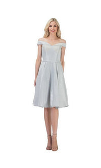 Silver Chicas Short Party Dress C7518