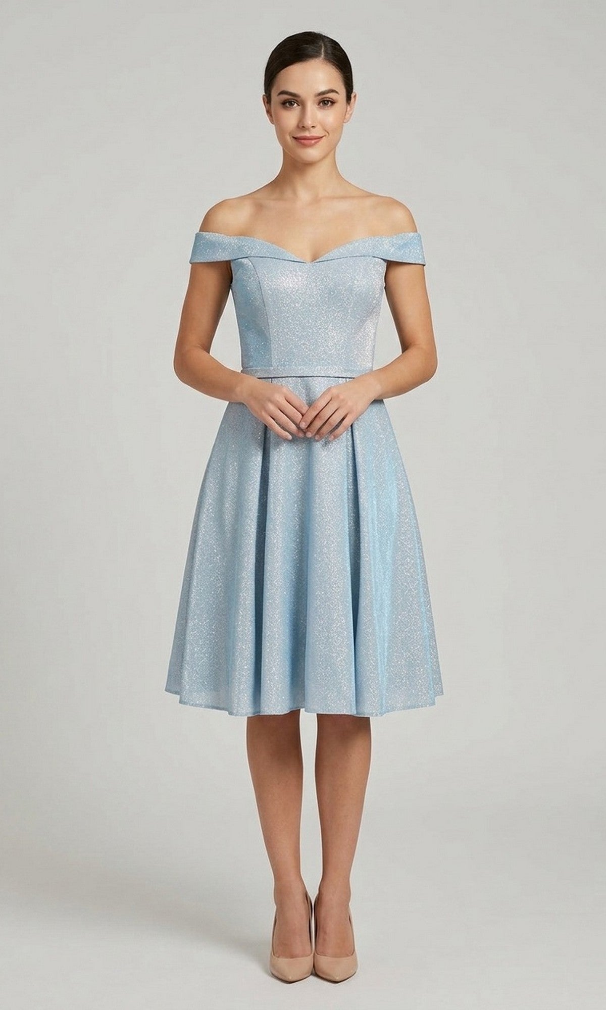 Light Blue Chicas Short Party Dress C7518