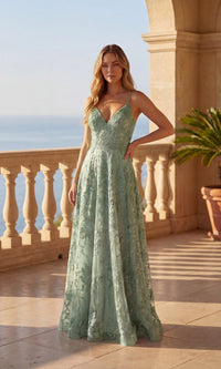 Sage Chicas Long Formal Dress C804