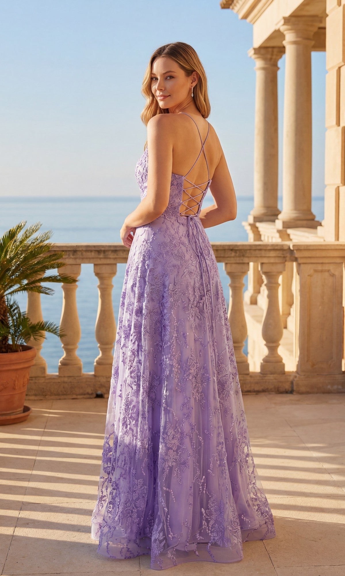 Chicas Long Formal Dress C804