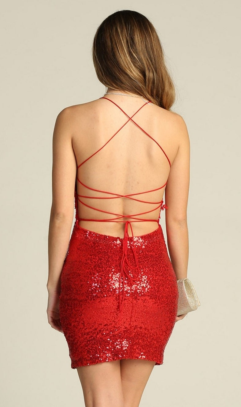  Chicas Short Party Dress c807