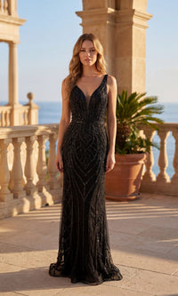 Black Chicas Long Formal Dress C830