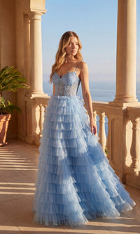 Blue Chicas Long Formal Dress C833