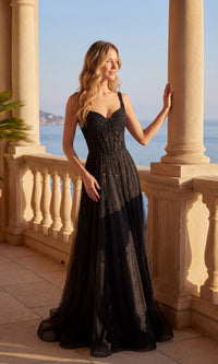 Black Chicas Long Formal Dress C834