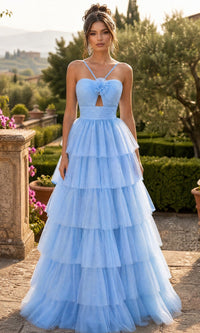 Blue Chicas Long Formal Dress C837