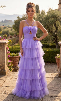 Lavender Chicas Long Formal Dress C837