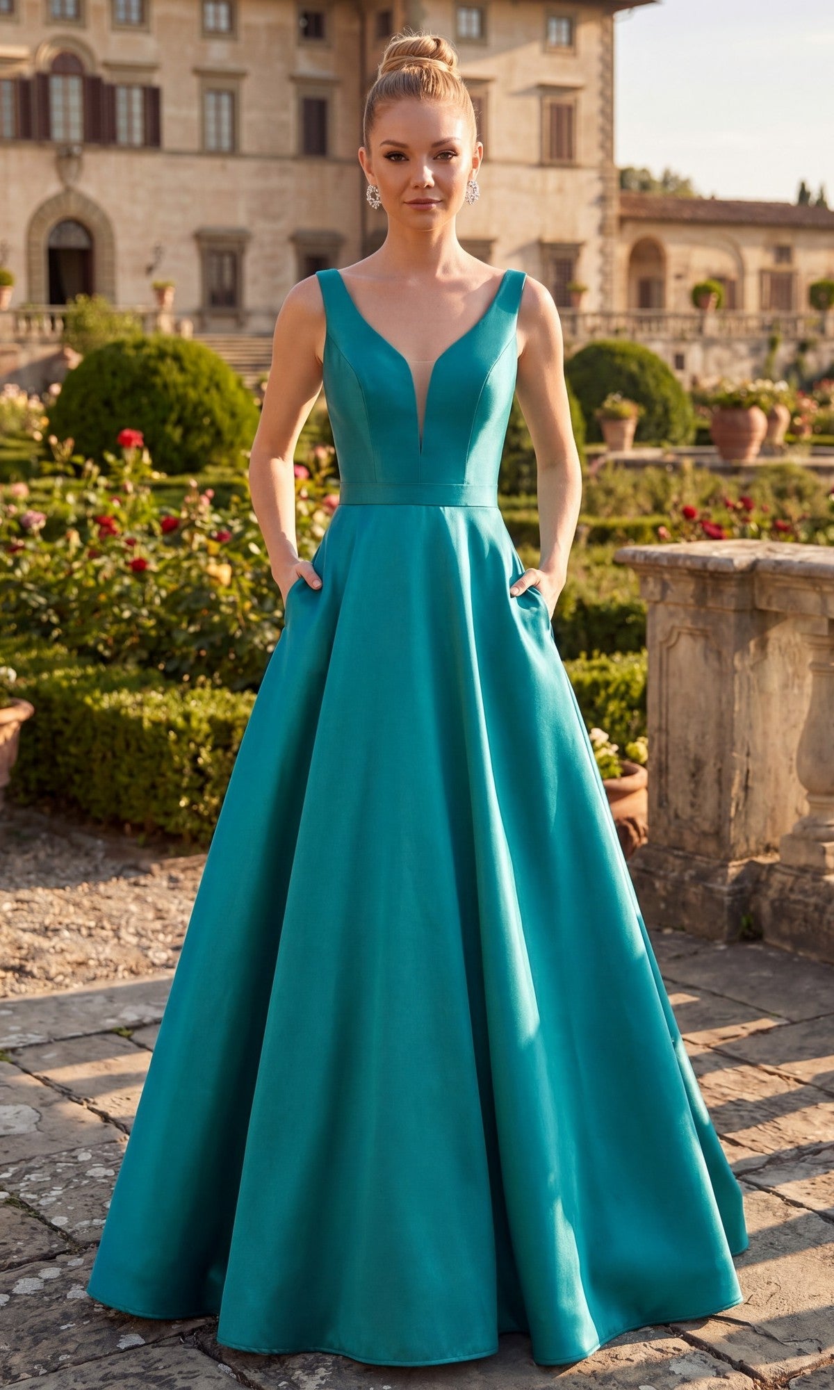 Chicas Long Formal Dress C9188