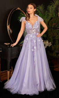 Lavender Ladivine Long Formal Dress CB097