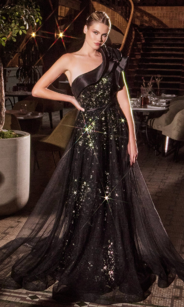 Black Ladivine Long Prom Dress CB157