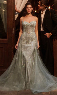 Sage Ladivine Long Prom Dress CB158