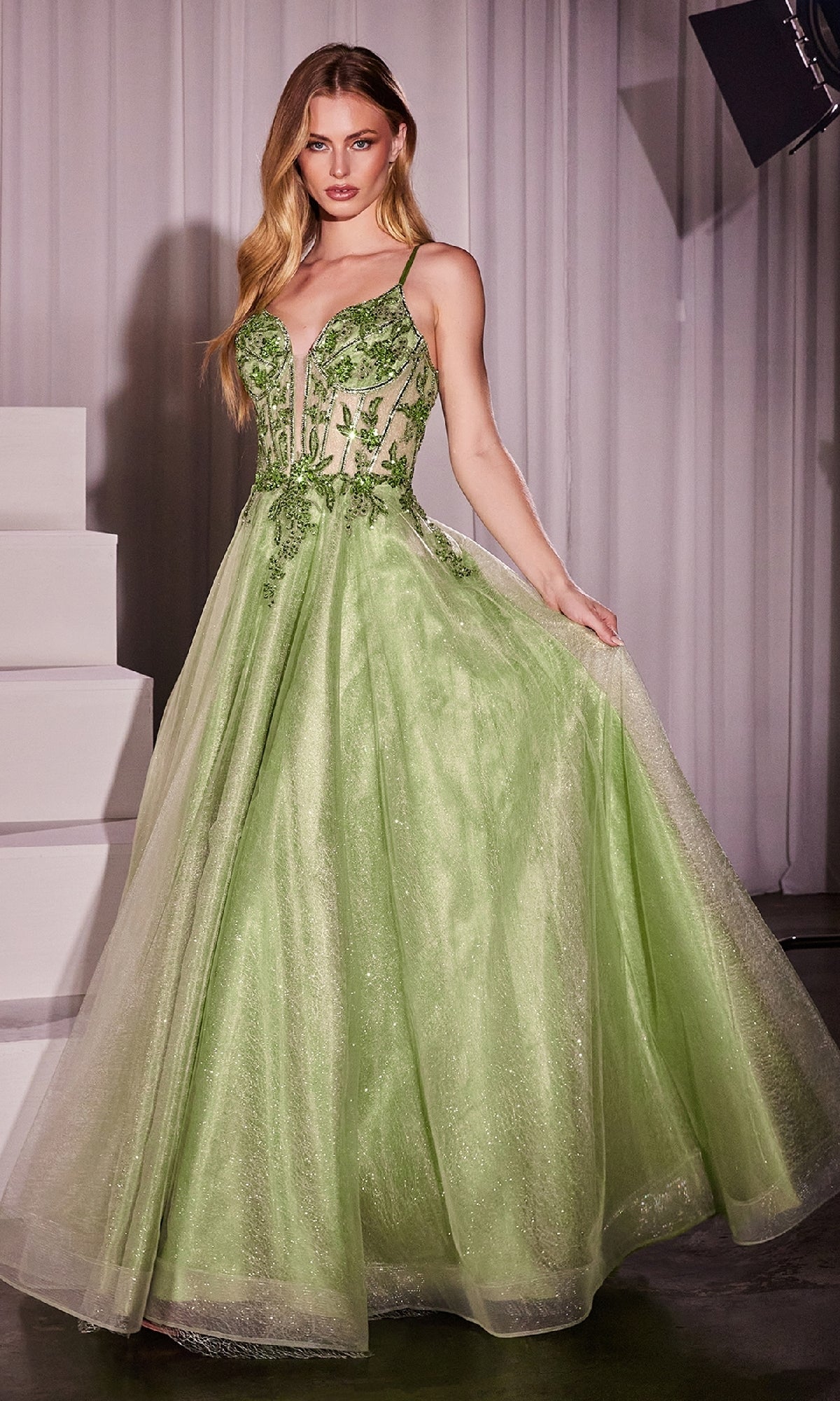 Greenery Ladivine Long Formal Dress CC0881