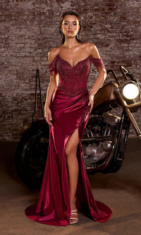 Ladivine Long Formal Dress CC456 - Image