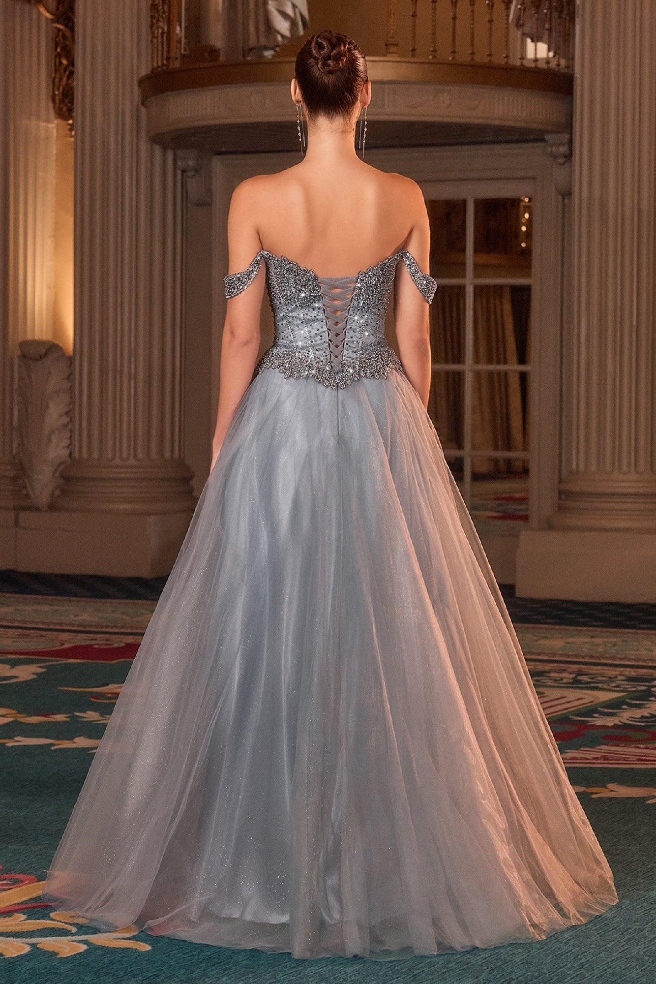 Ladivine Long Formal Dress CC471 - Image