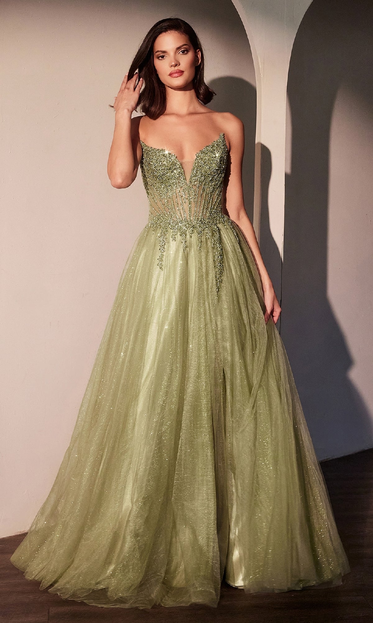 Greenery Ladivine Long Prom Dress CC487