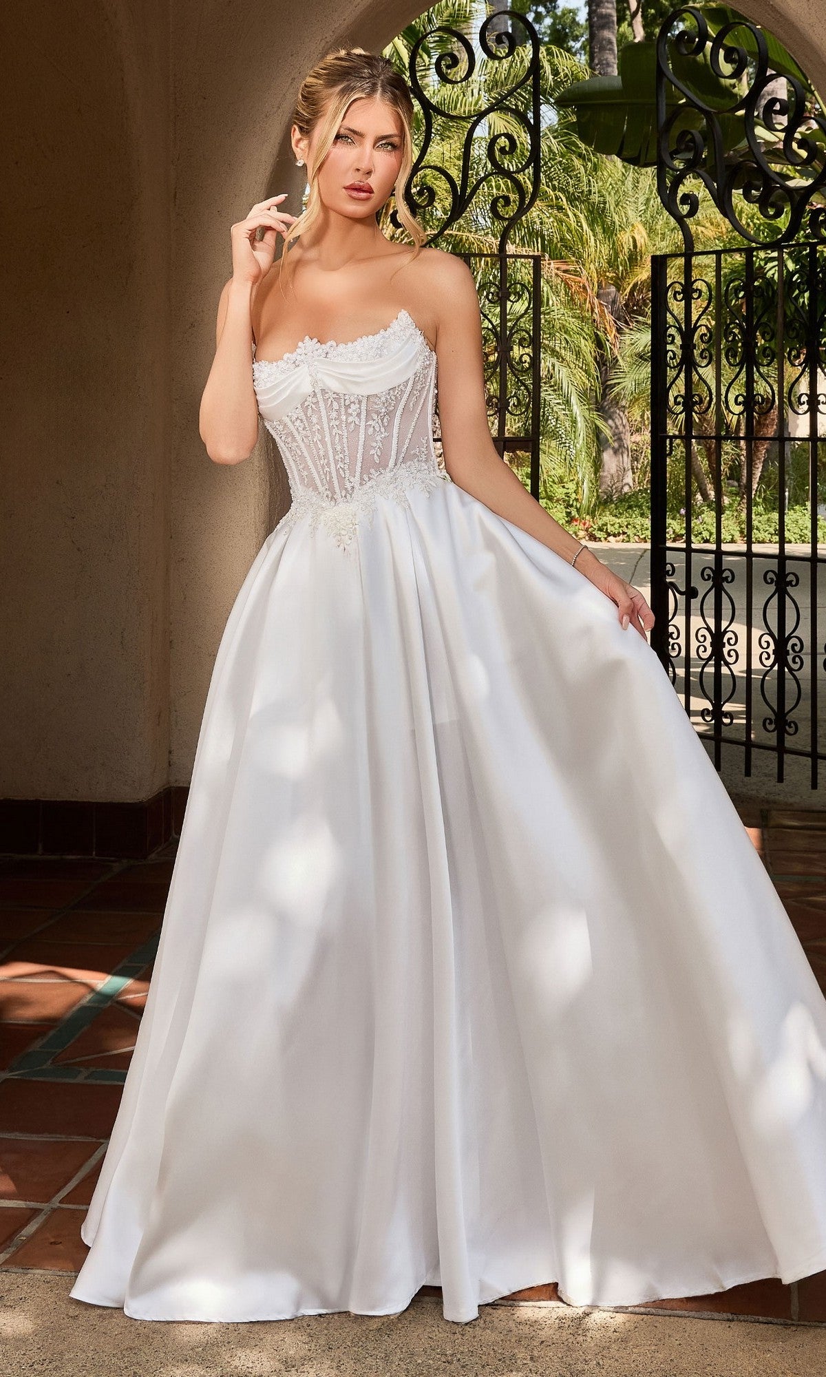 Off White Ladivine Long Wedding Dress CC511W