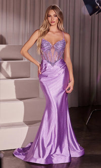Lavender Ladivine Long Prom Dress CC8879