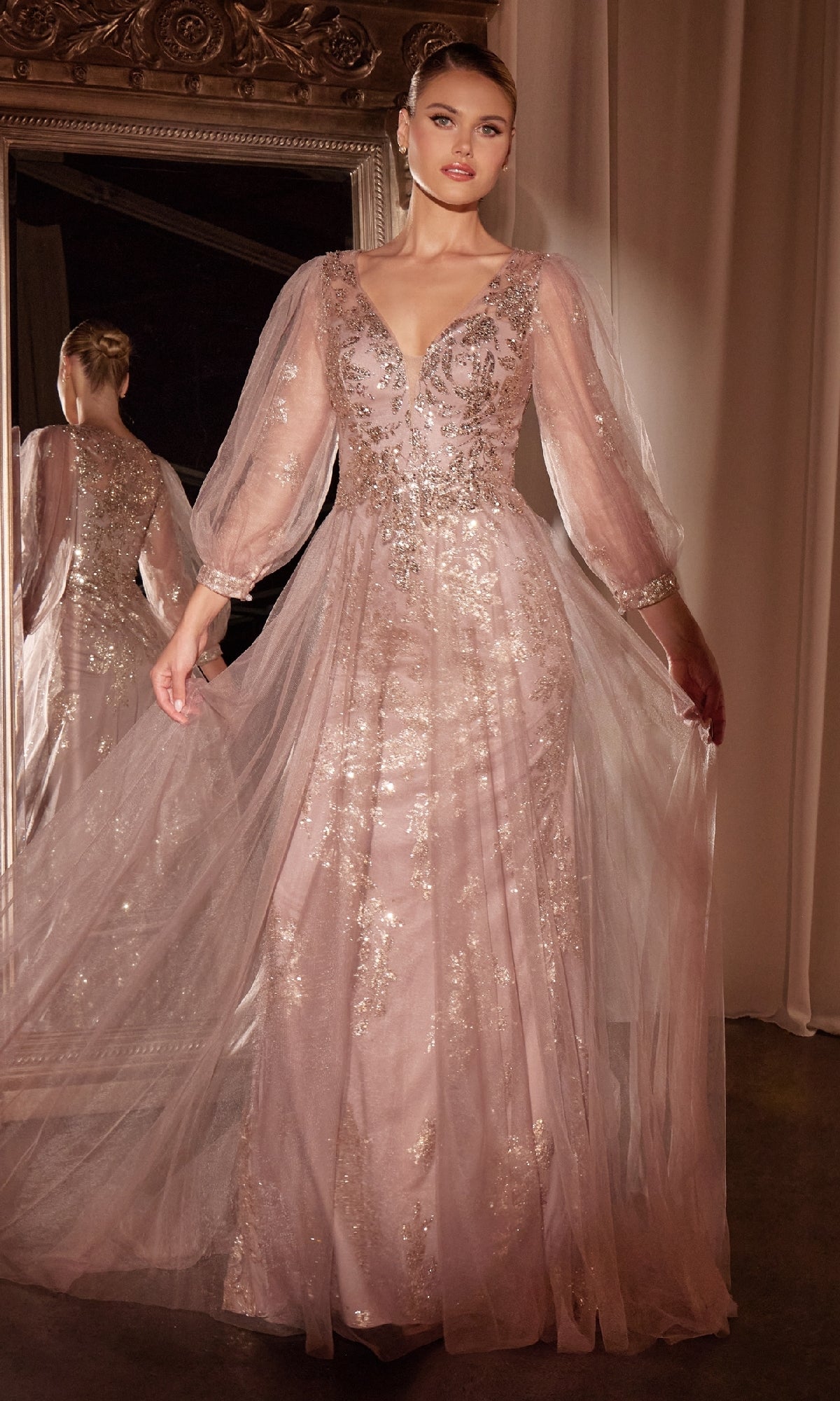 Ladivine CD0102CL Prom Dress - Rose Gold | NewYorkDress Ladivine CD0102CL Prom Dress - Rose Gold | NewYorkDress