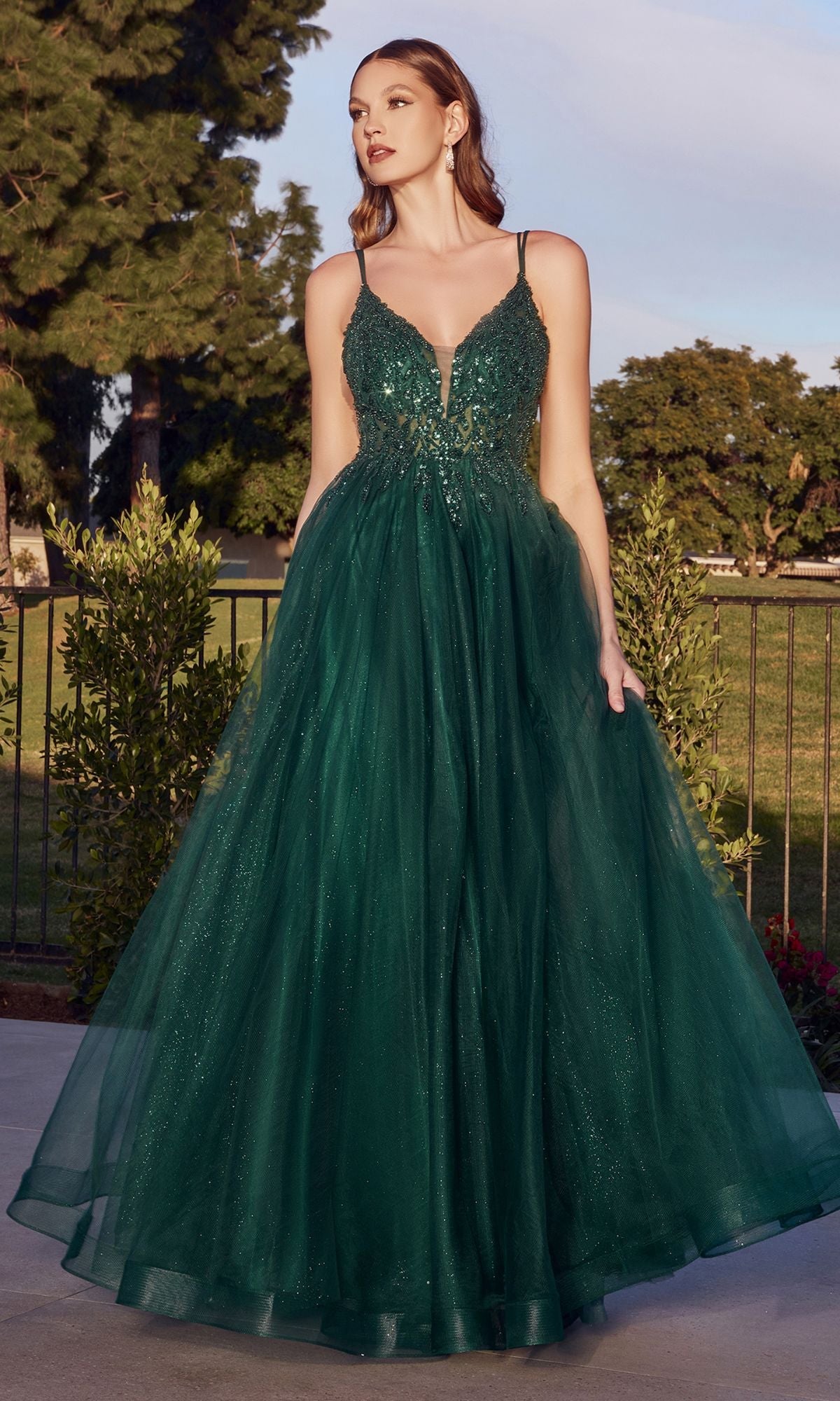 Emerald Ladivine Long Formal Dress CD0154